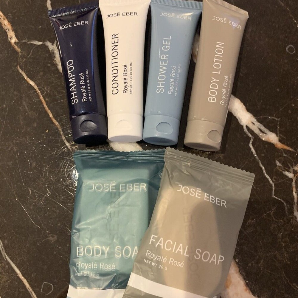 Jose Eber Royal Rose Gift Set Shampoo Conditioner Soap BodyBar Shower Gel Lotion